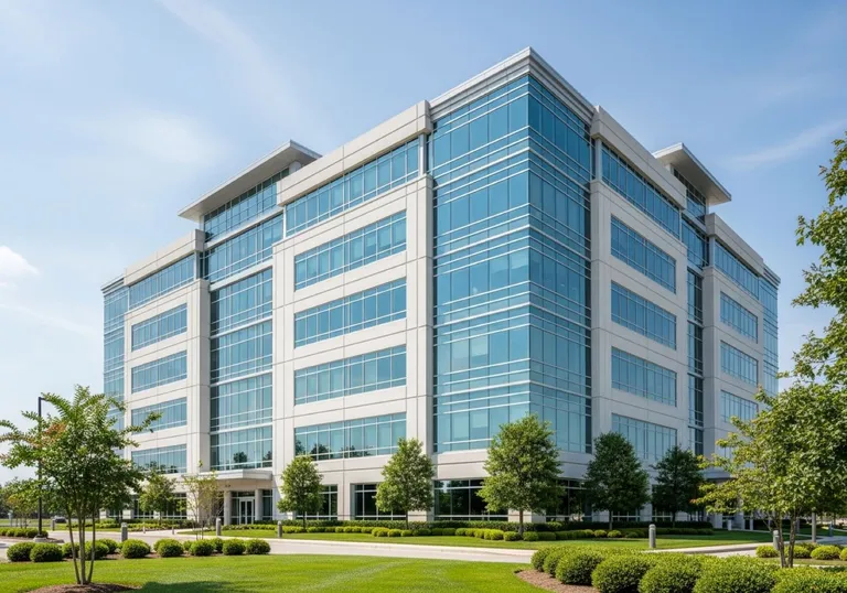 Well-maintained modern commercial building — representing the recurring service agreements building-services SEO wins